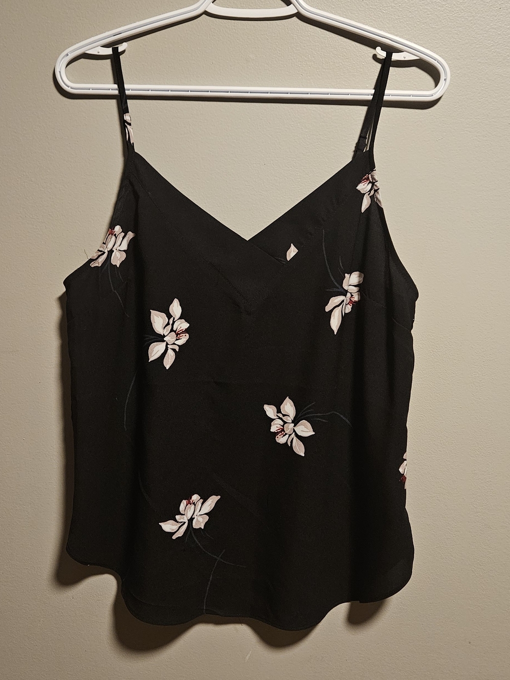 Dynamite Black Floral Spaghetti Strap Camisole